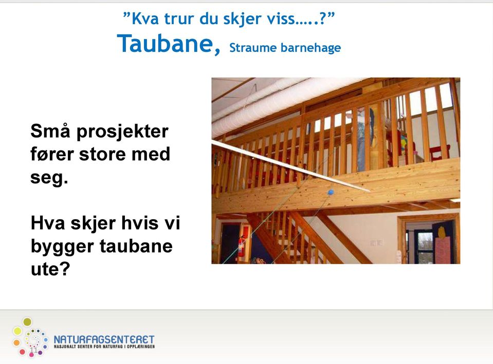 Små prosjekter fører store med