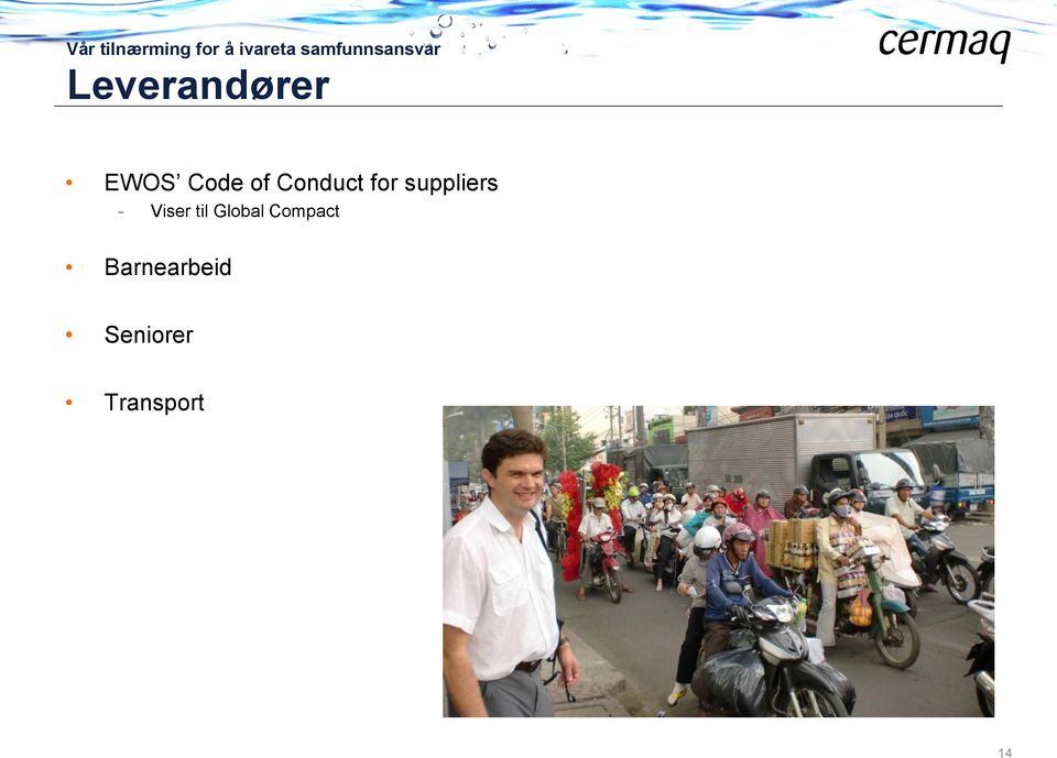 of Conduct for suppliers - Viser til