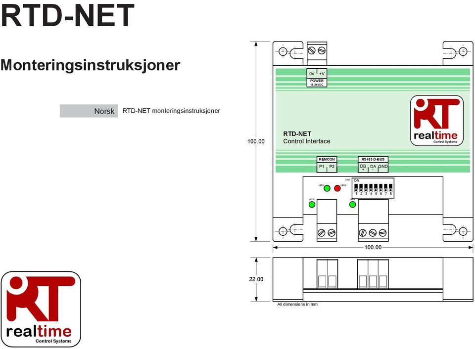 00 RTD-NET Control Interface realtime Control Systems REMC P1 P2