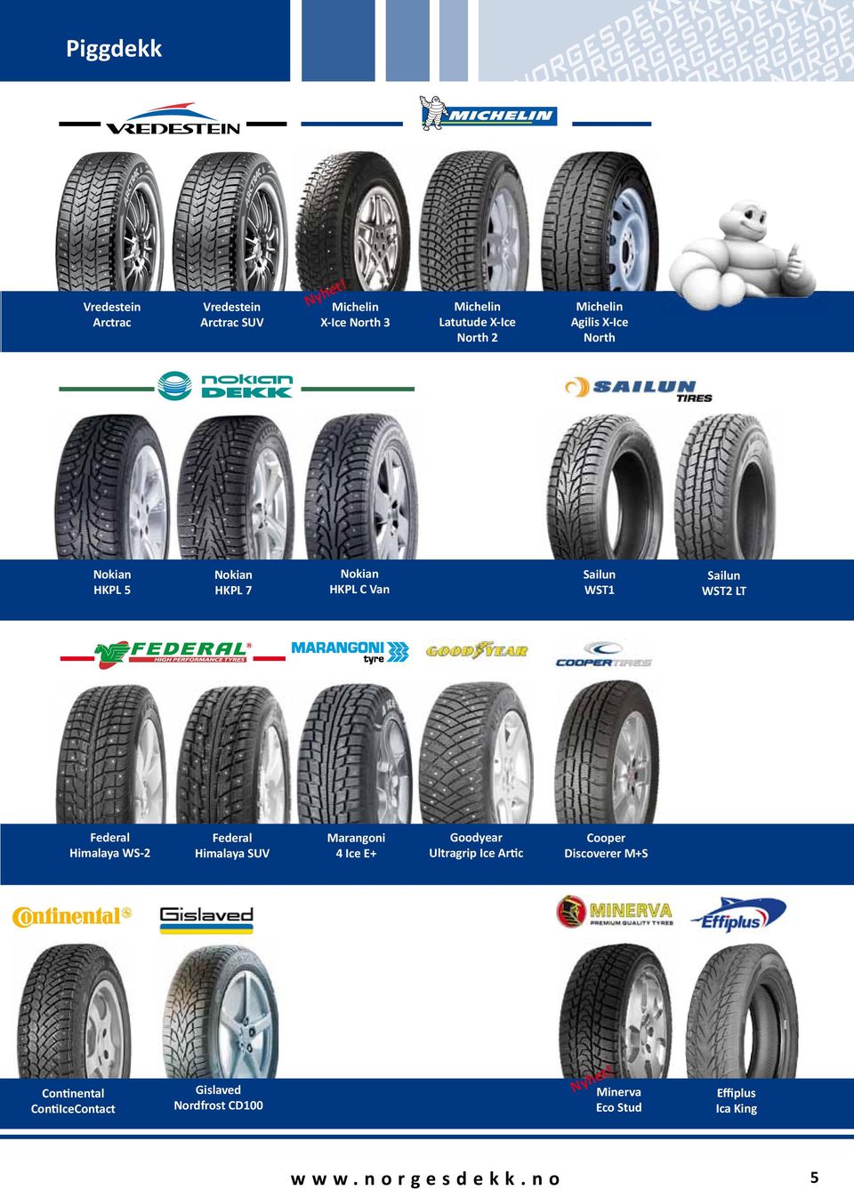 HKPL 7 Nokian HKPL C Van Sailun WST1 Sailun WST2 LT Federal Himalaya WS-2 Federal Himalaya SUV Marangoni