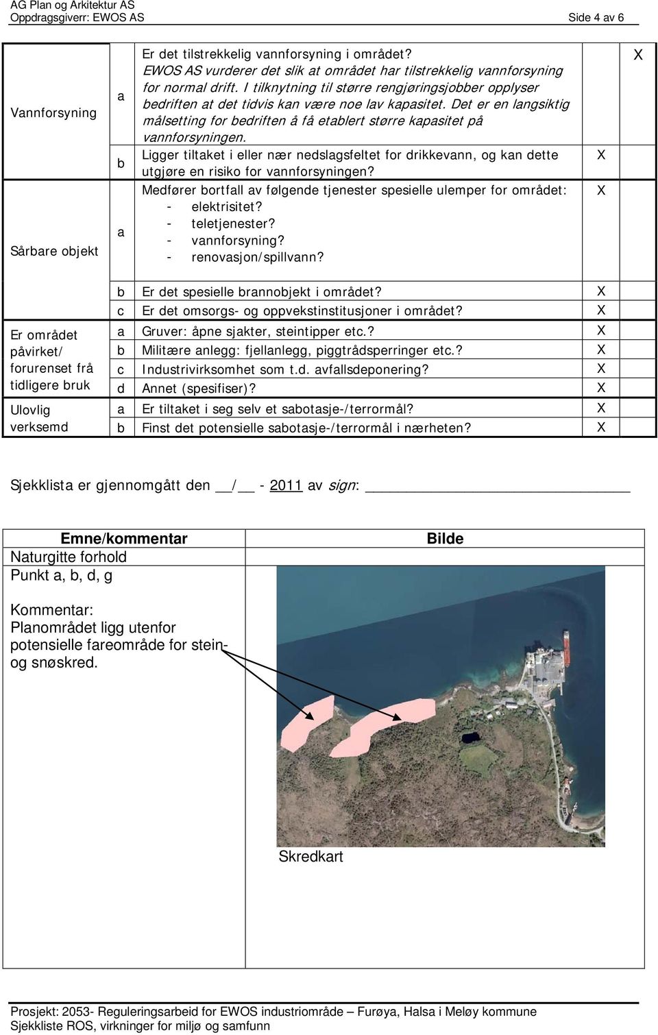 Det er en lngsiktig målsetting for bedriften å få etblert større kpsitet på vnnforsyningen. Ligger tiltket i eller nær nedslgsfeltet for drikkevnn, og kn dette utgjøre en risiko for vnnforsyningen?