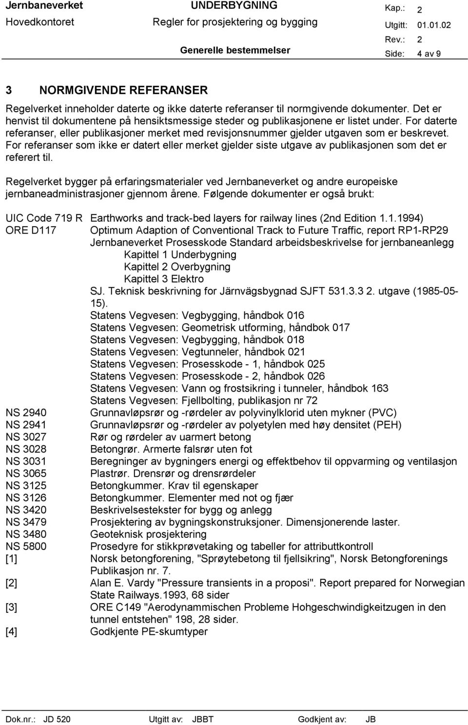 For referanser som ikke er datert eller merket gjelder siste utgave av publikasjonen som det er referert til.