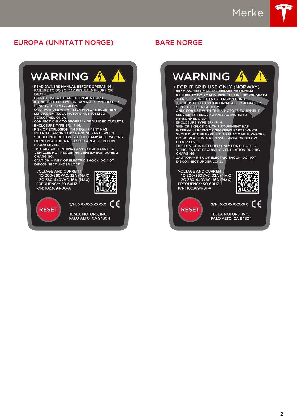 CONNECT ONLY TO PROPERLY GROUNDED OUTLETS. ENCLOSURE TYPE 3R/ IP44. RISK OF EXPLOSION. THIS EQUIPMENT HAS INTERNAL ARCING OR SPARKING PARTS WHICH SHOULD NOT BE EXPOSED TO FLAMMABLE VAPORS.