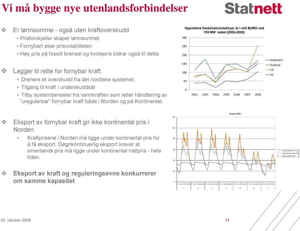 Drenere et overskudd fra det nordiske systemet, Tilgang til kraft i underskuddsår Tilby systemtjenester fra vannkraften som letter håndtering av uregulerbar fornybar kraft både i Norden og på