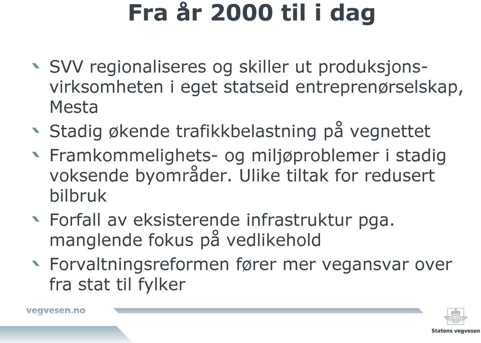 miljøproblemer i stadig voksende byområder.