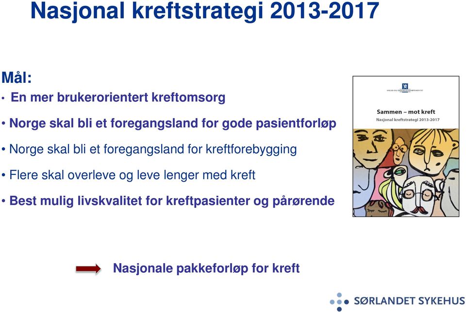 foregangsland for kreftforebygging Flere skal overleve og leve lenger med