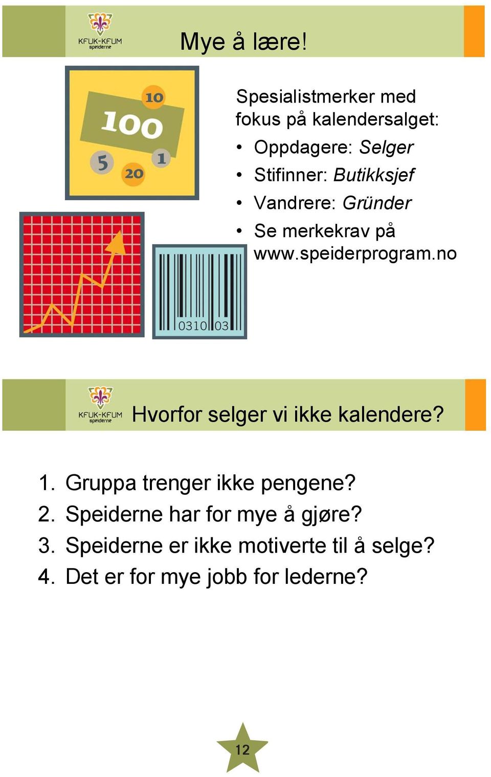 Butikksjef Vandrere: Gründer Se merkekrav på www.speiderprogram.