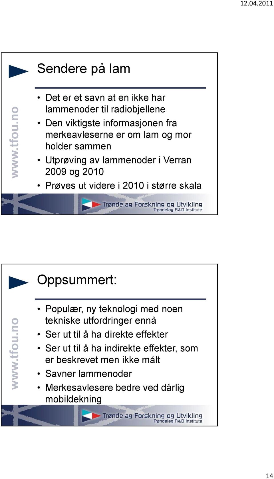 større skala Oppsummert: Populær, ny teknologi med noen tekniske utfordringer ennå Ser ut til å ha direkte effekter