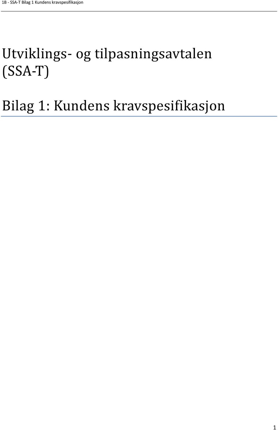 (SSA-T) Bilag 1: