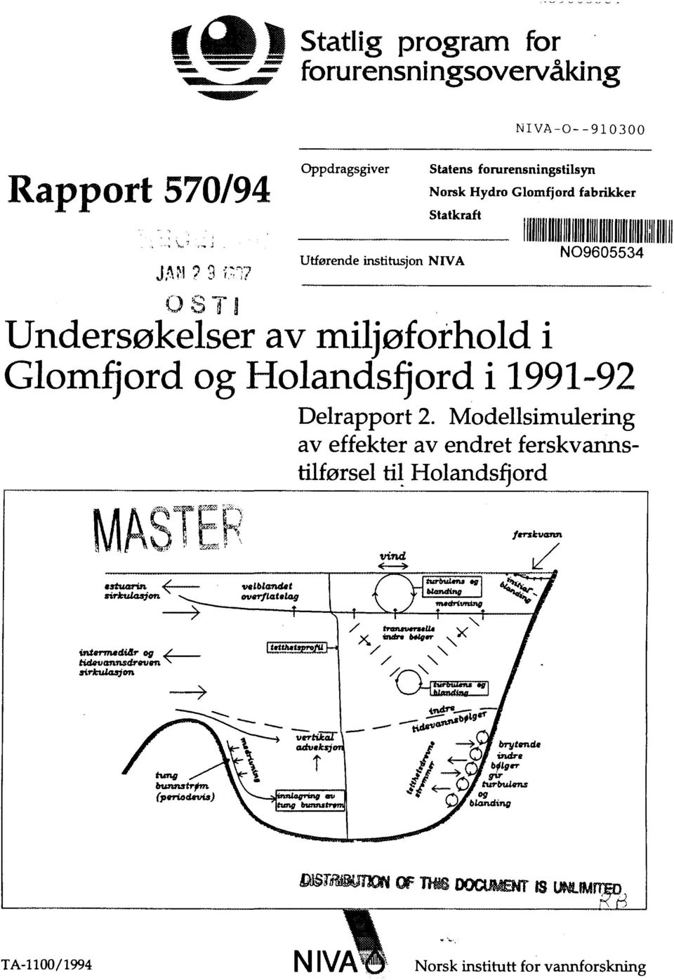 Undersøkelser av miljøforhold i Glomfjord og Holandsfjord i 1991-92 Delrapport 2.