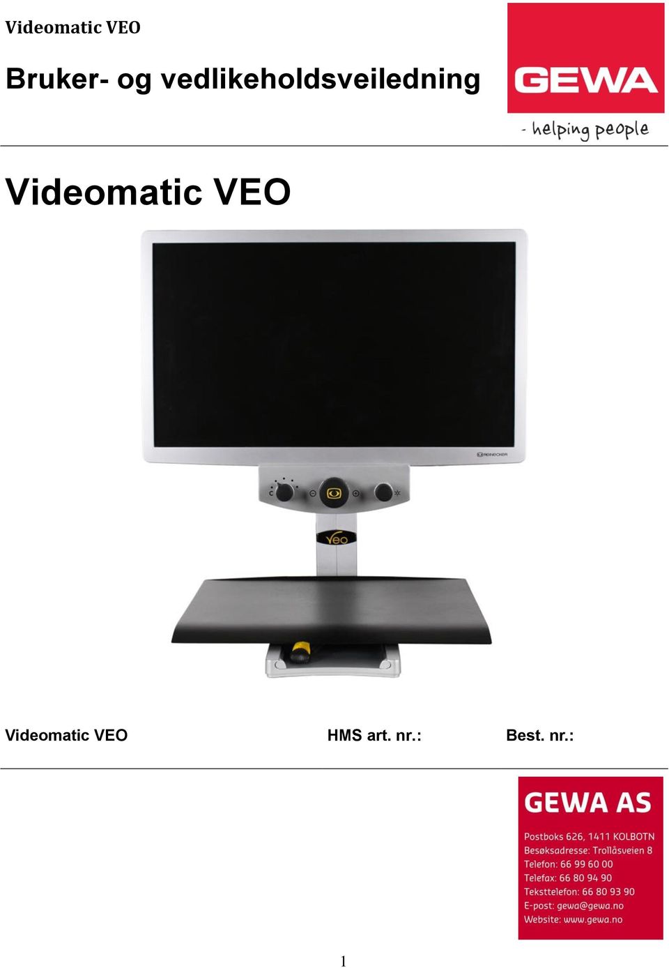 Videomatic VEO Videomatic