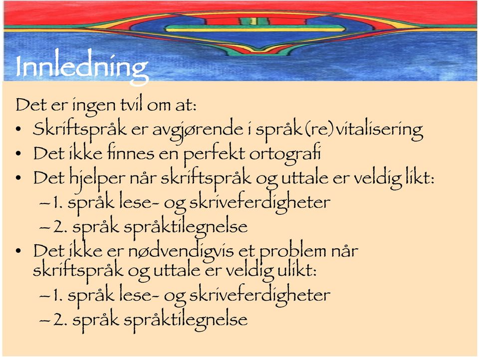 språk lese- og skriveferdigheter 2.