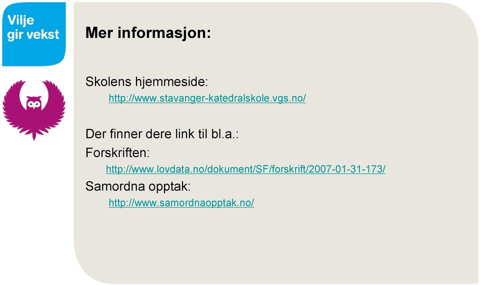 no/ Der finner dere link til bl.a.