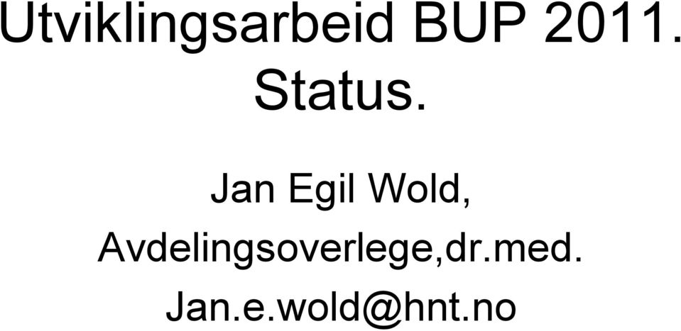 Jan Egil Wold,