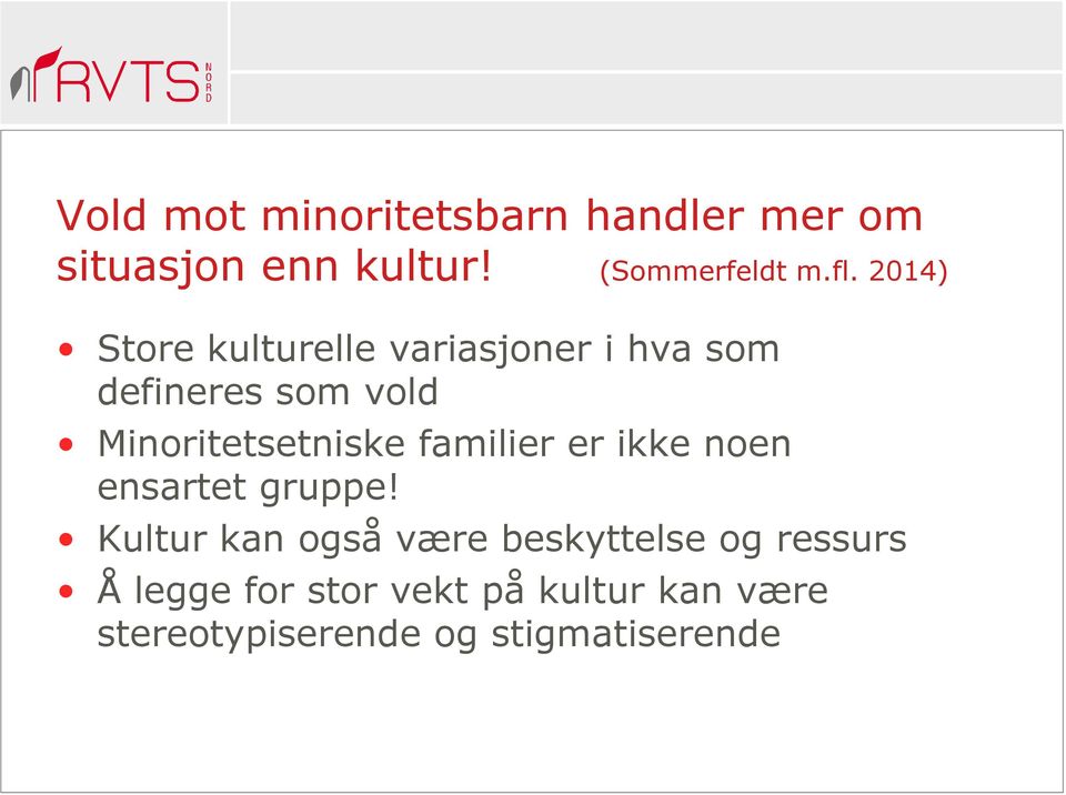 Minoritetsetniske familier er ikke noen ensartet gruppe!