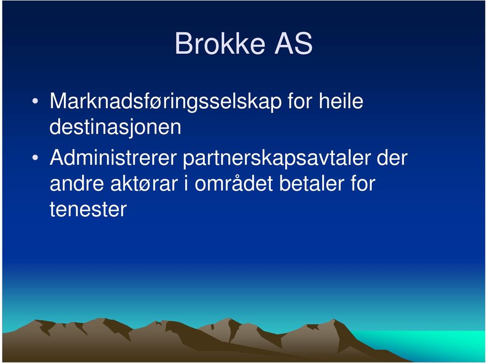 Administrerer partnerskapsavtaler