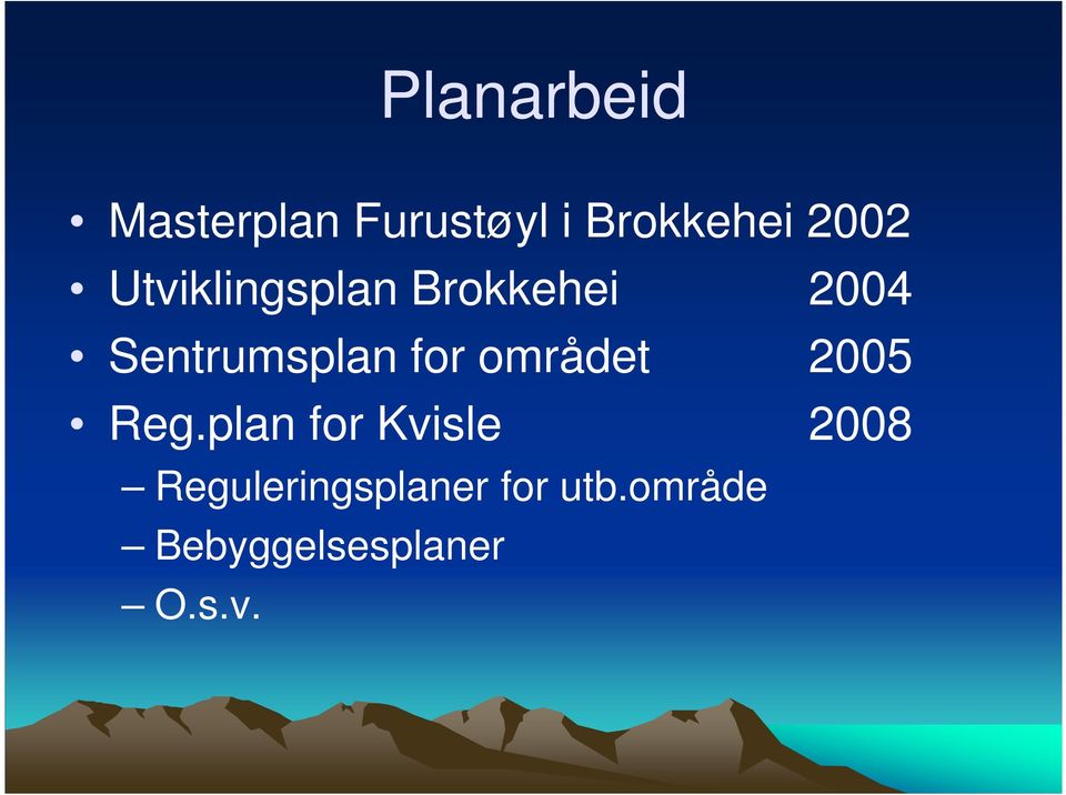 for området 2005 Reg.