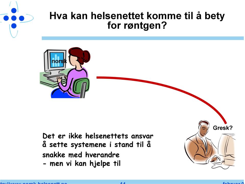 norsk Det er ikke helsenettets ansvar å