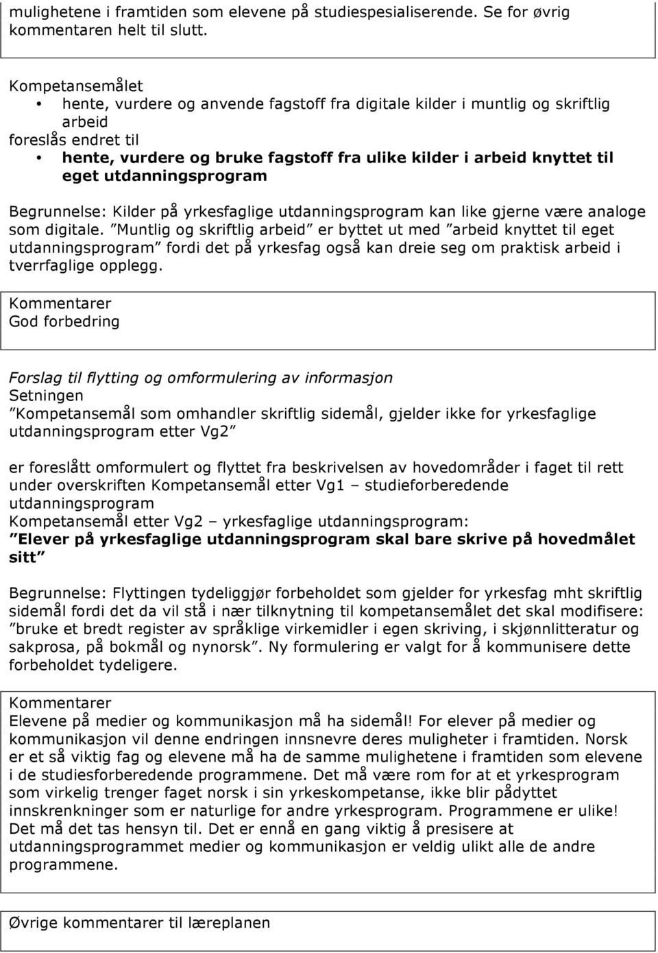 på yrkesfaglige utdanningsprogram kan like gjerne være analoge som digitale.