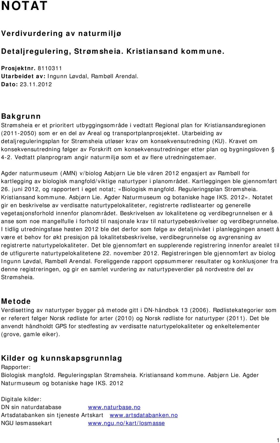 Utarbeiding av detaljreguleringsplan for Strømsheia utløser krav om konsekvensutredning (KU).