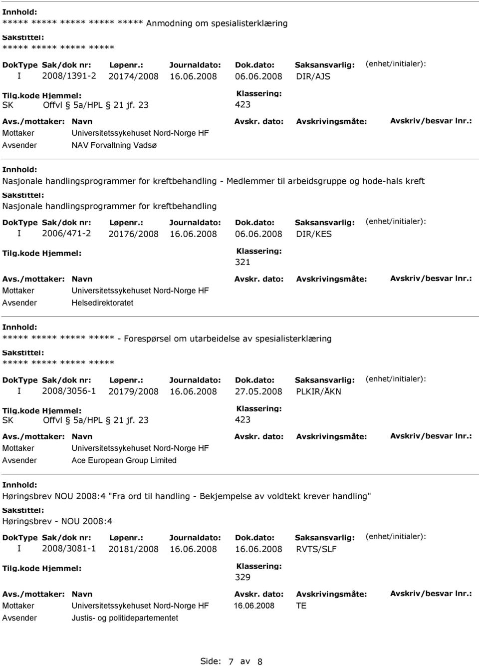 handlingsprogrammer for kreftbehandling 2006/