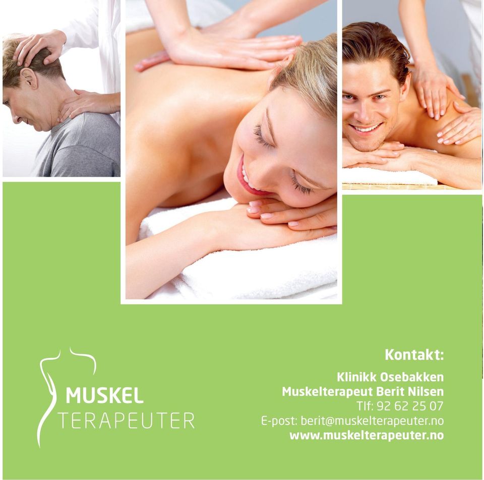 berit@muskelterapeuter.no www.