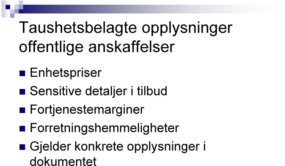 i tilbud Fortjenestemarginer