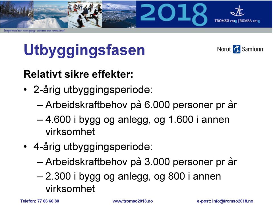 er usikkert Aktiviteten kan bidra til prisstigning Jo lenger periode