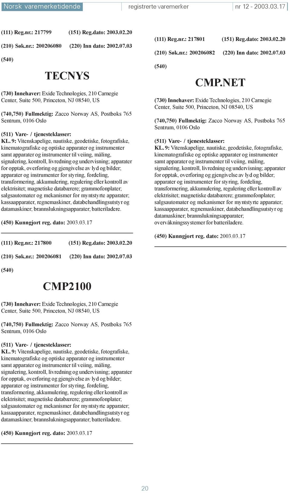 9: Vitenskapelige, nautiske, geodetiske, fotografiske, kinematografiske og optiske apparater og instrumenter samt apparater og instrumenter til veiing, måling, signalering, kontroll, livredning og