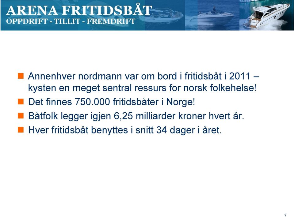 000 fritidsbåter i Norge!
