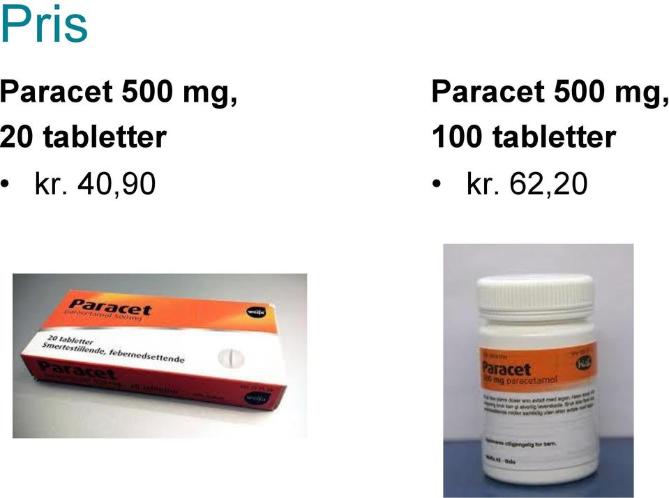 40,90 Paracet 500