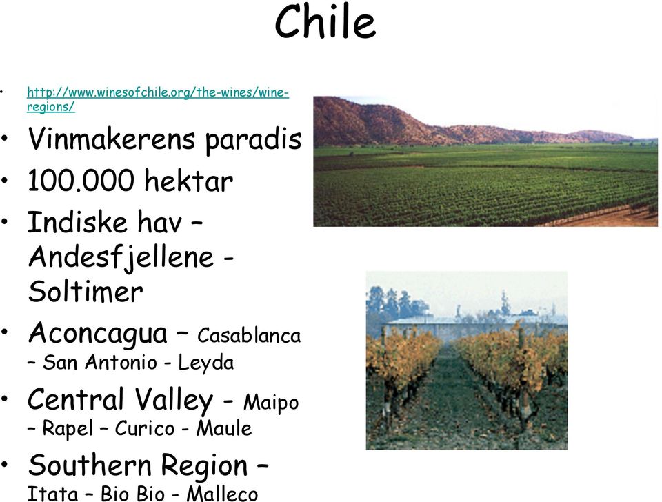 000 hektar Indiske hav Andesfjellene - Soltimer Aconcagua