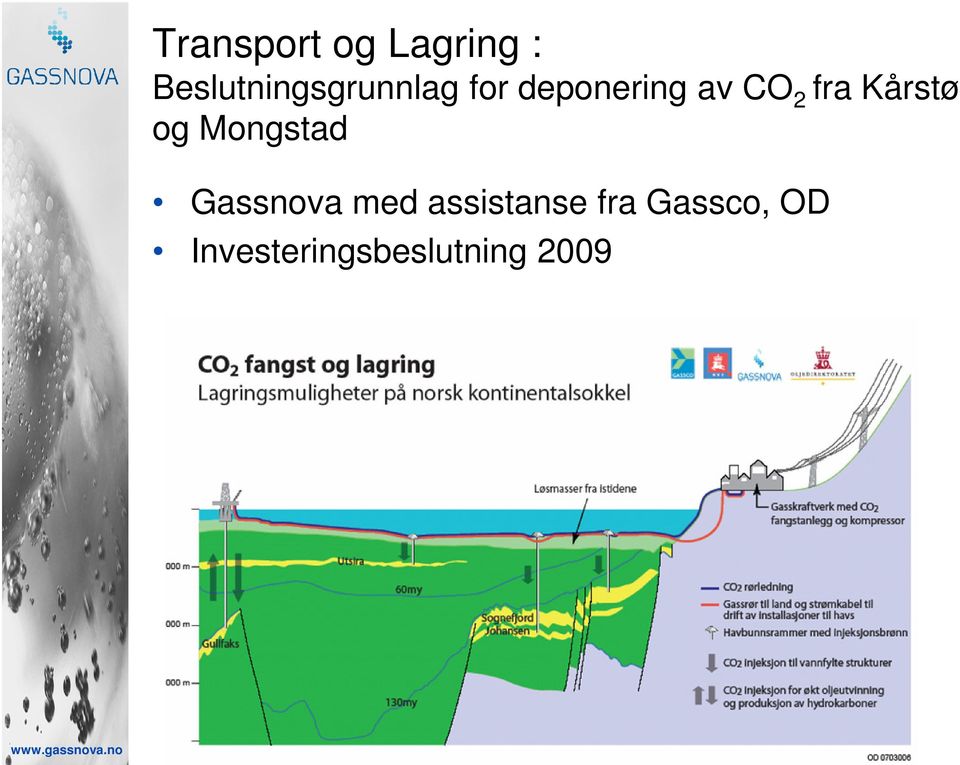 CO 2 fra Kårstø og Mongstad Gassnova