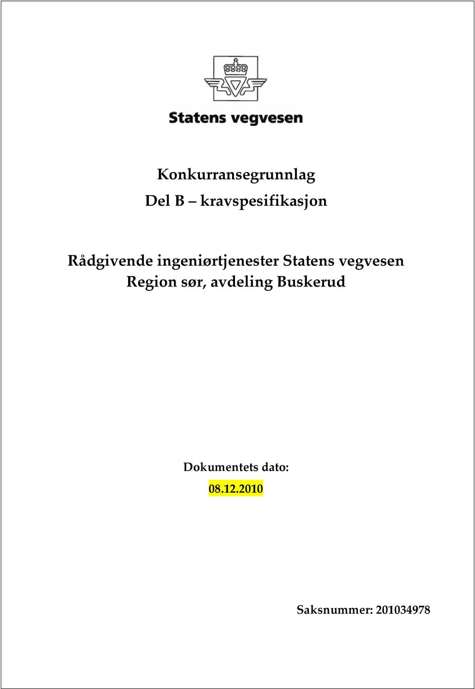 ingeniørtjenester Statens vegvesen Region