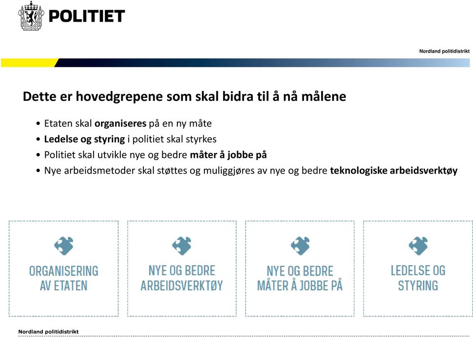 Politiet skal utvikle nye og bedre måter å jobbe på Nye