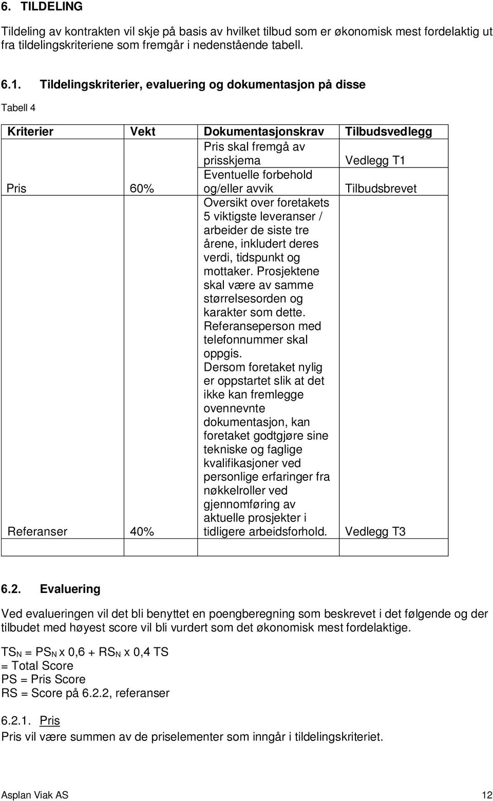 avvik Tilbudsbrevet Oversikt over foretakets 5 viktigste leveranser / arbeider de siste tre årene, inkludert deres verdi, tidspunkt og mottaker.