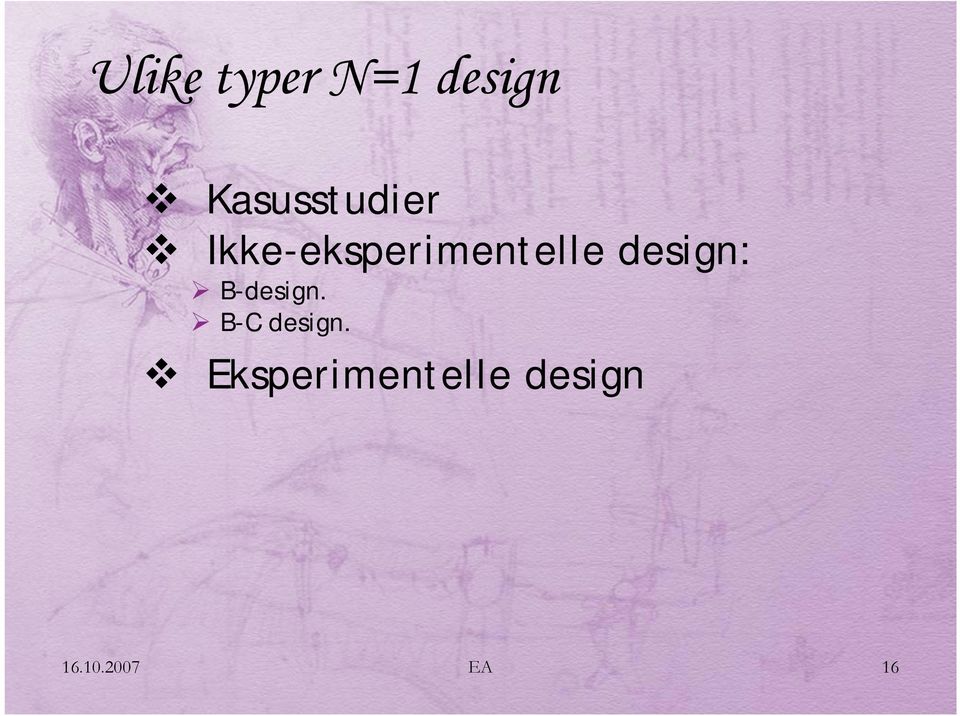 Ikke-eksperimentelle design: