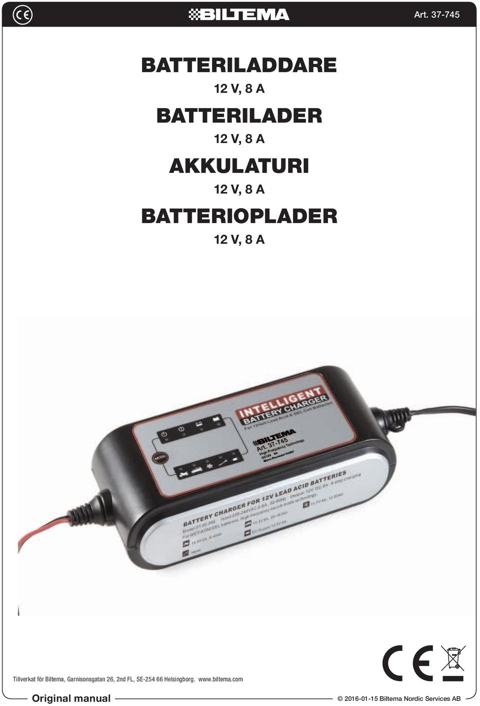 BATTERILADDARE BATTERILADER AKKULATURI BATTERIOPLADER - PDF Free Download