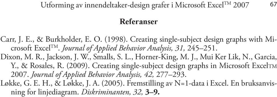 , Smalls, S. L., Horner-King, M. J., Mui Ker Lik, N., Garcia, Y., & Rosales, R. (2009).