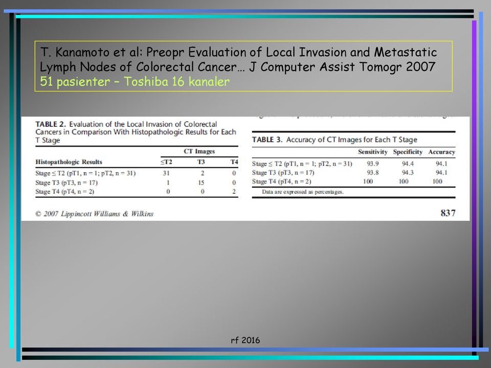 Nodes of Colorectal Cancer J Computer