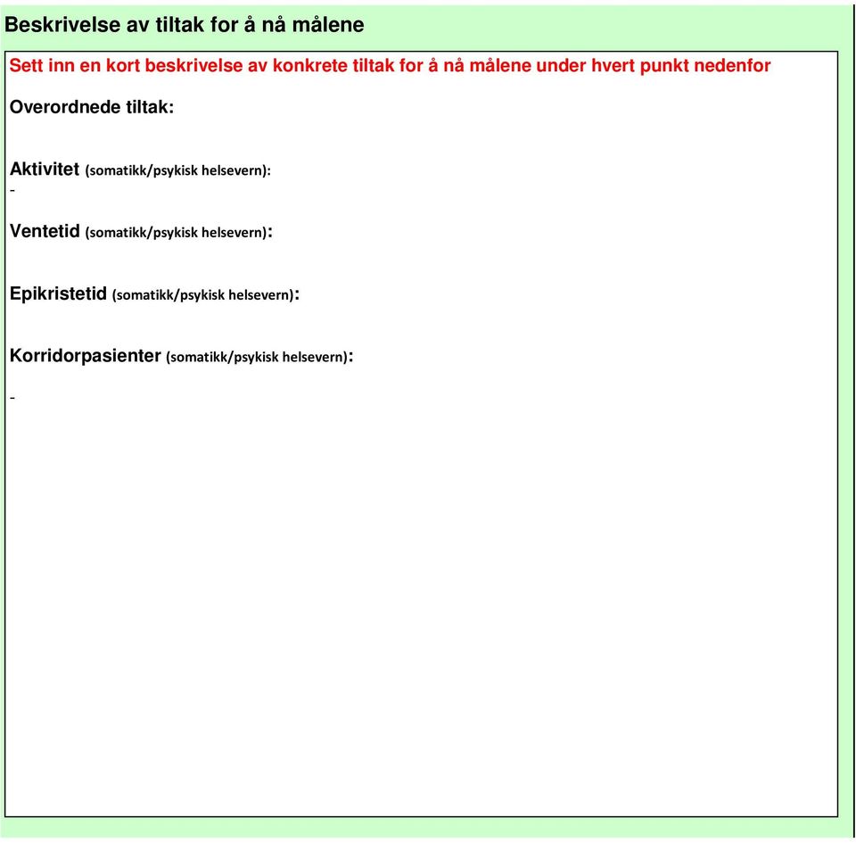 (somatikk/psykisk helsevern): - Ventetid (somatikk/psykisk helsevern):