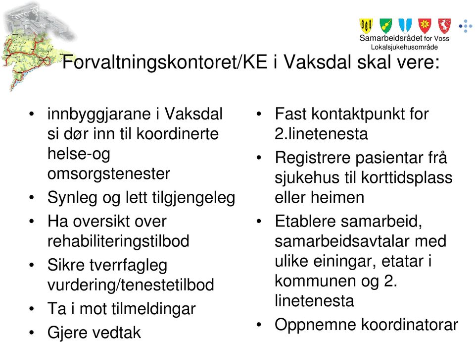 tilmeldingar Gjere vedtak Fast kontaktpunkt for 2.