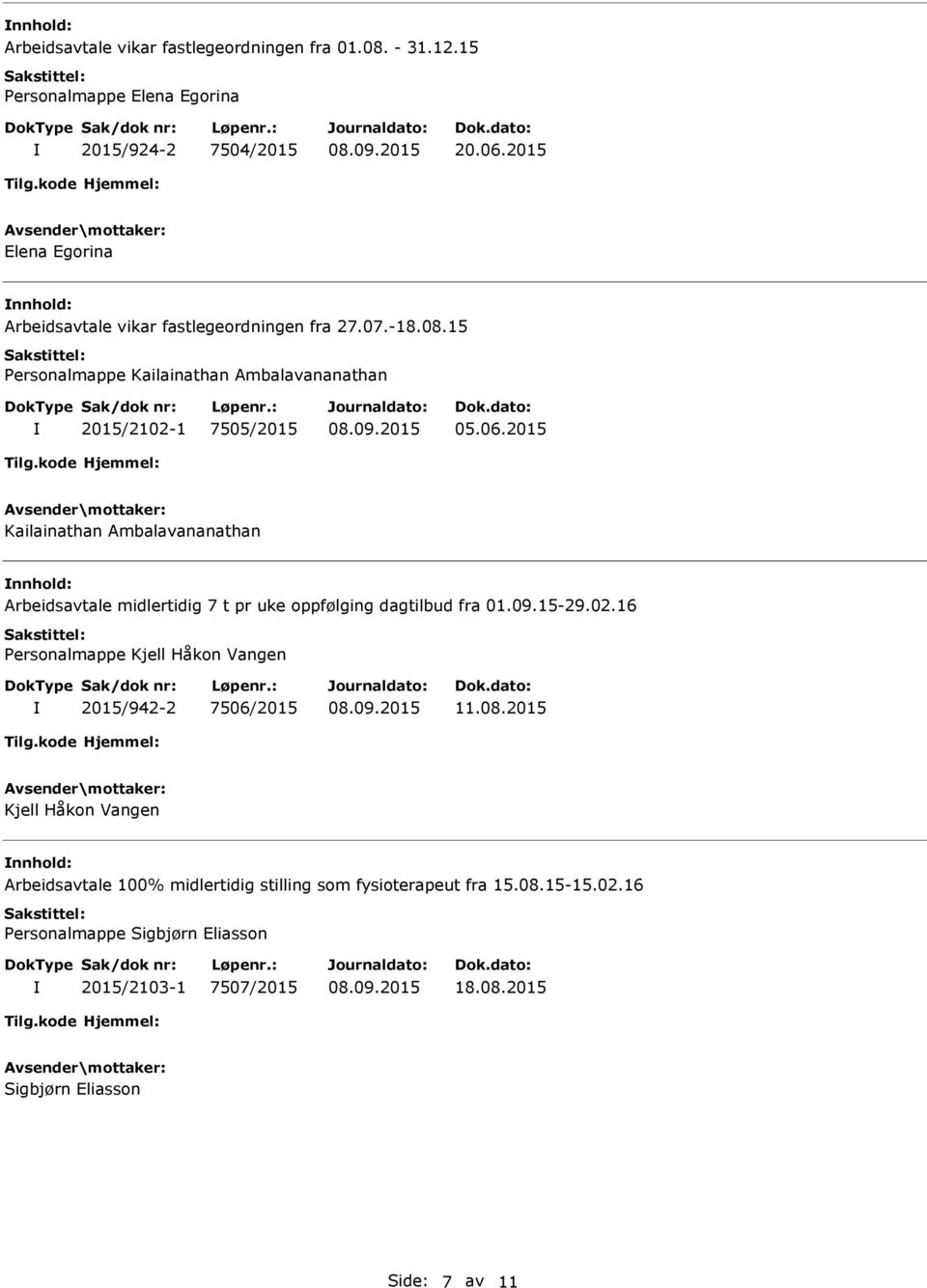 2015 Kailainathan Ambalavananathan Arbeidsavtale midlertidig 7 t pr uke oppfølging dagtilbud fra 01.09.15-29.02.