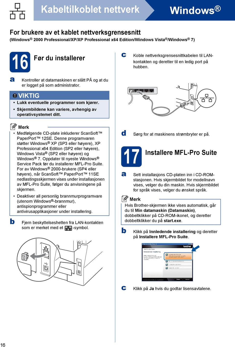 Skjermilene kn vriere, vhengig v opertivsystemet itt. Mefølgene CD-plte inkluerer SnSoft PperPort 12SE.