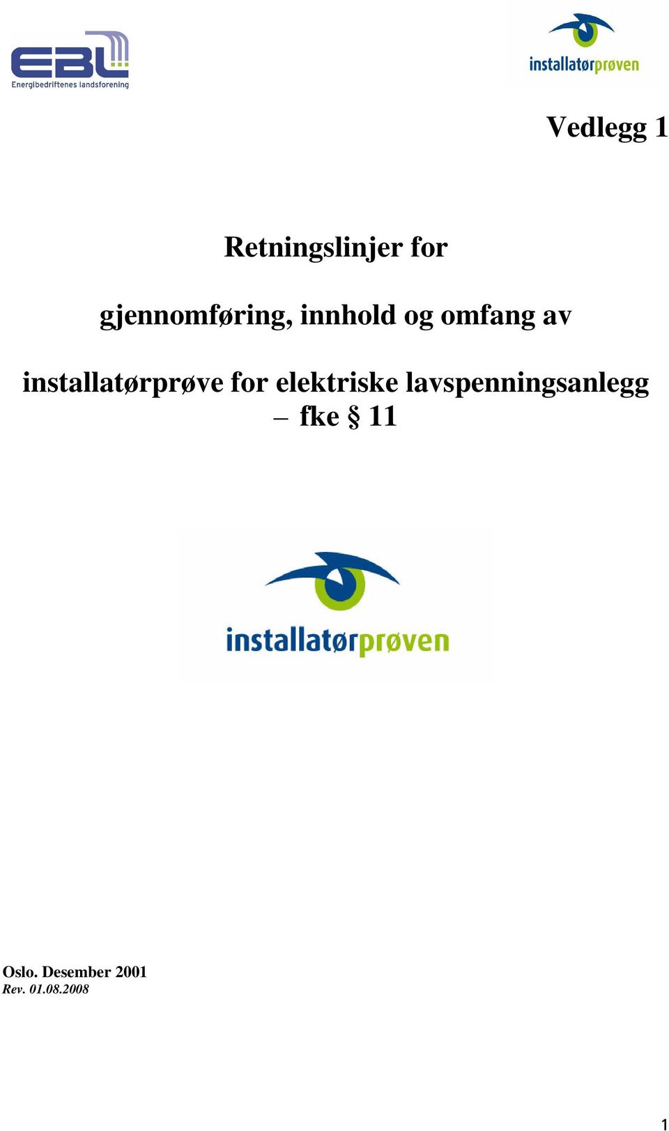 installatørprøve for elektriske