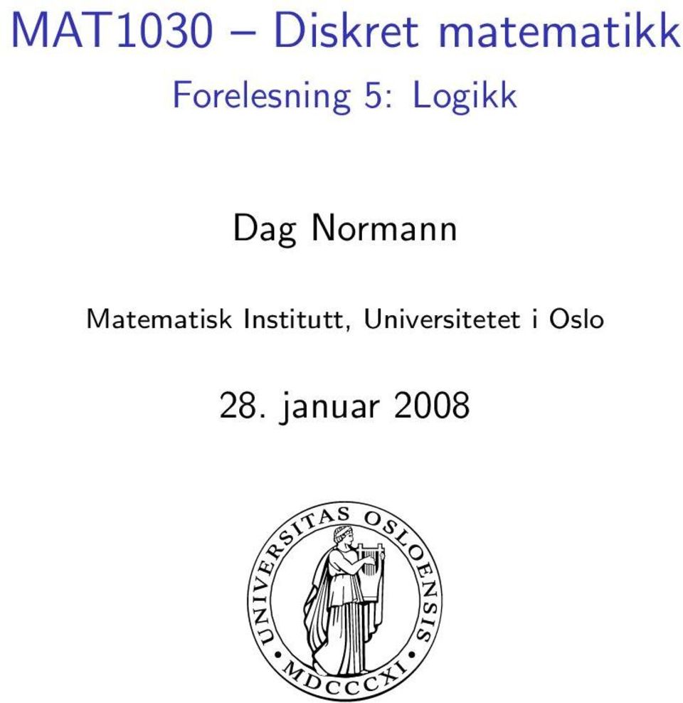 Normann Matematisk Institutt,