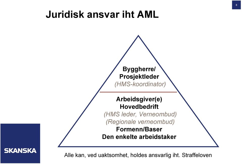 Verneombud) (Regionale verneombud) Formenn/Baser Den enkelte