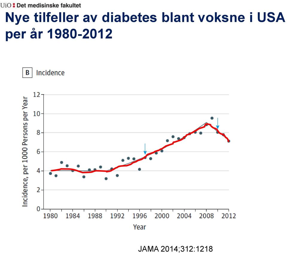 voksne i USA per år