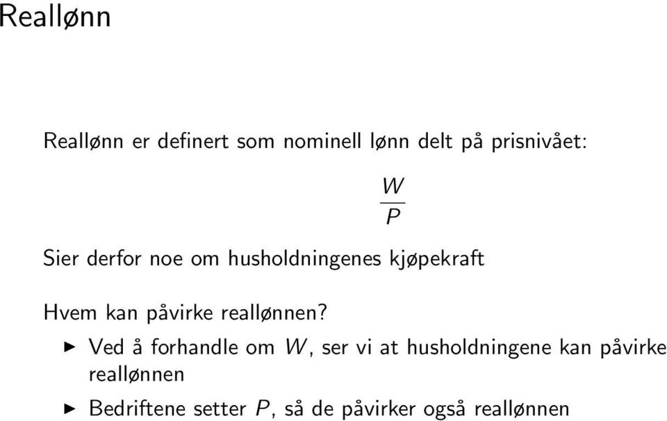 kan påvirke reallønnen?