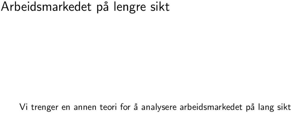 teori for å analysere